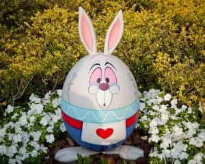 Alice in Wonderland rabbit easter egg